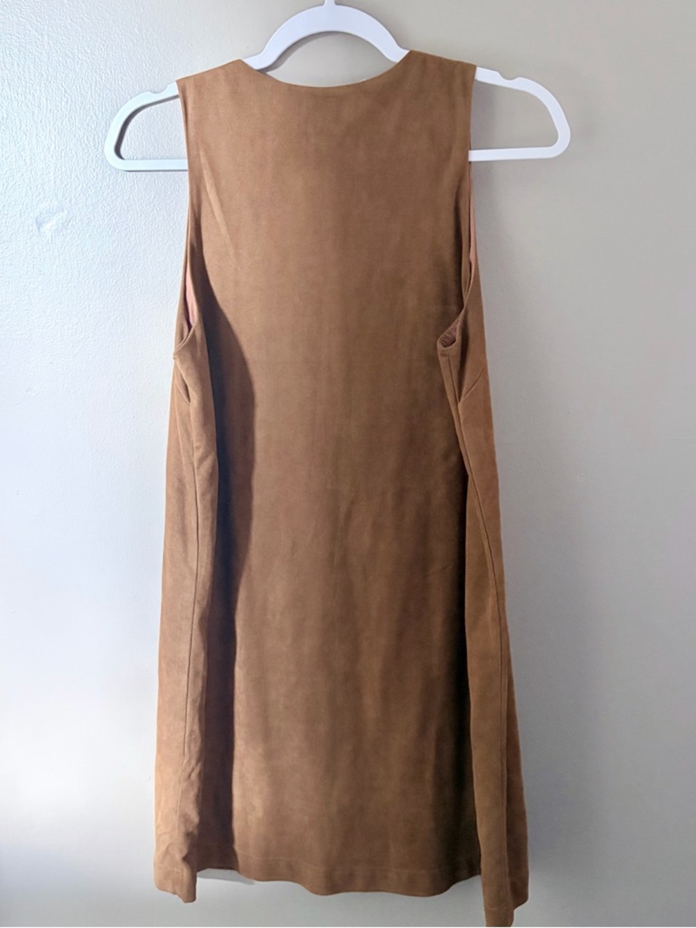 Umgee Boho Floral Embroidered Faux Suede Festival Dress - Picture 5 of 7